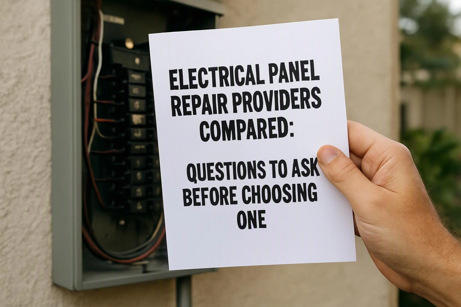 Comparing 6 Compare Electrical Panel Repair Companies