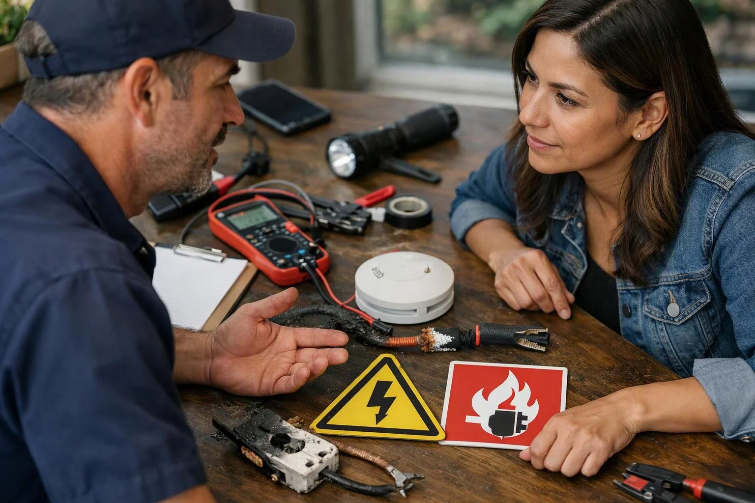 Faulty Wiring and Electrical Fire Warning Signs