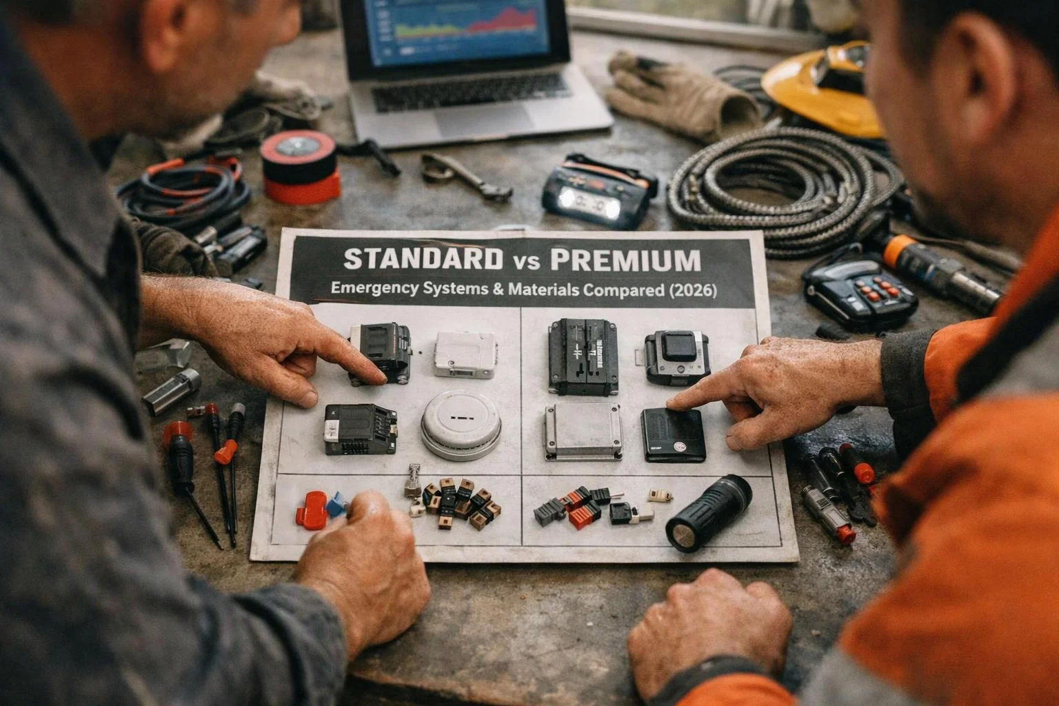 Standard vs Premium Emergency Electrician Systems & Materials Compared (2026)