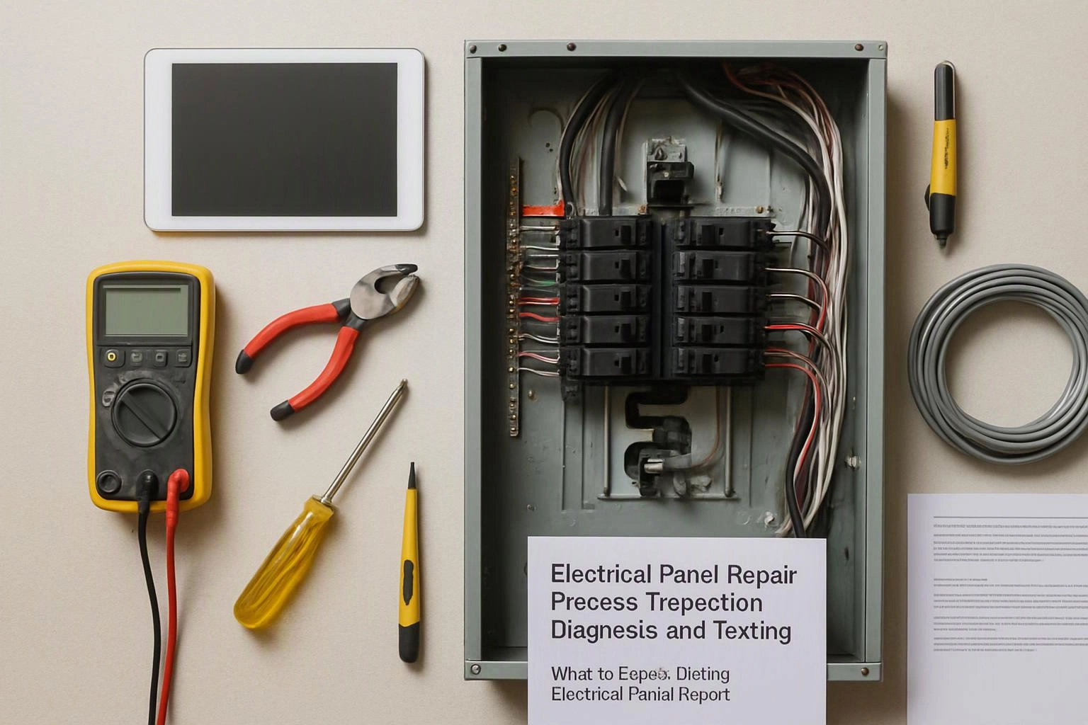 Electrical Panel Repair Process: Inspection, Diagnosis, and Testing